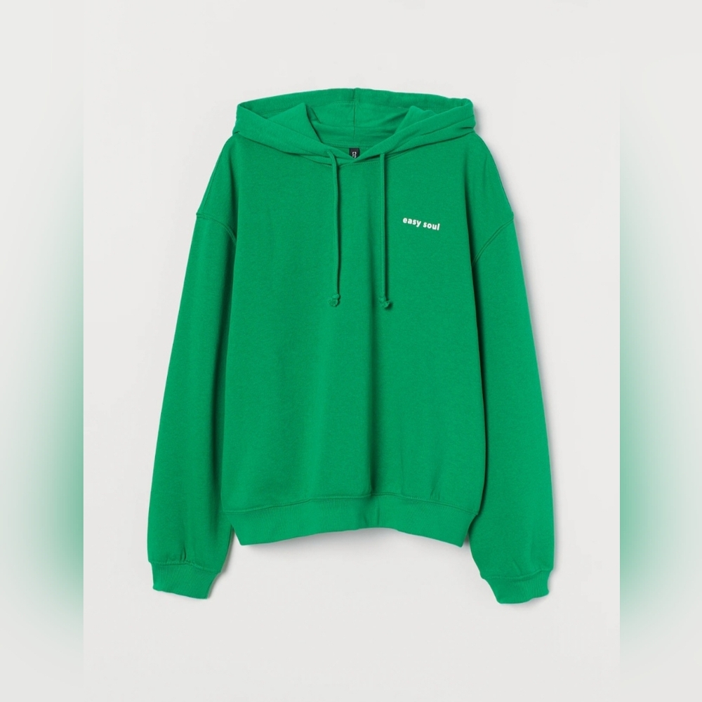H&M Green Women's longsleeve hoodie pullover Sweater